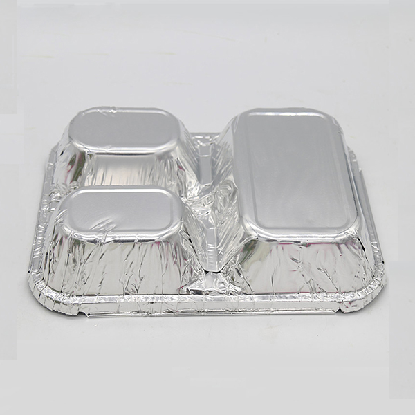 Récipients en aluminium à 3 compartiments 6