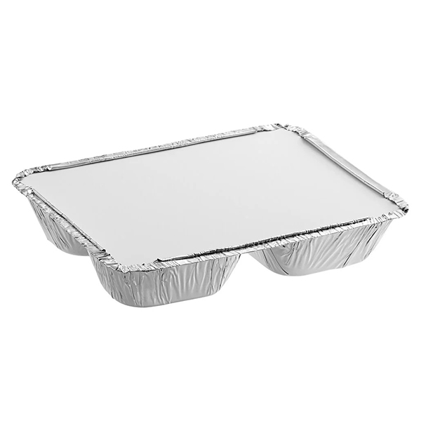 Récipients en aluminium à 3 compartiments 3