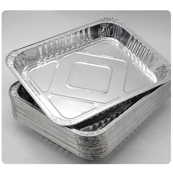 square foil tray nga adunay mga lids