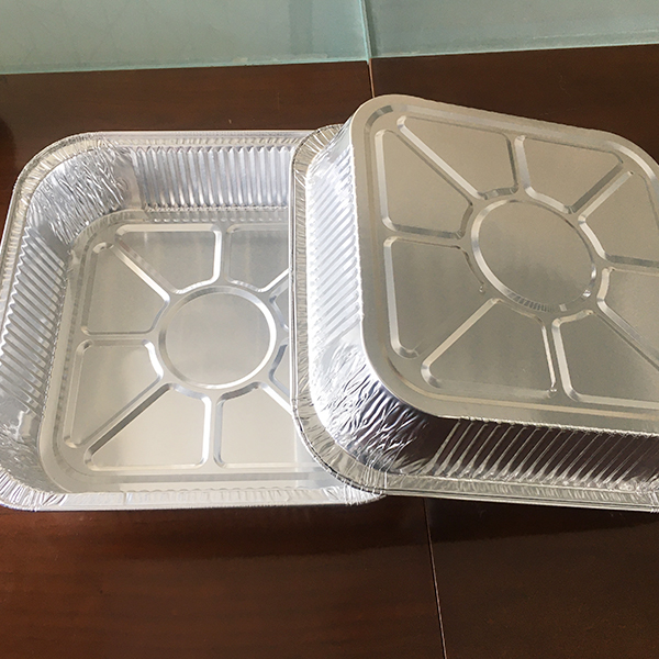 Square Foil Pans nga adunay Lid