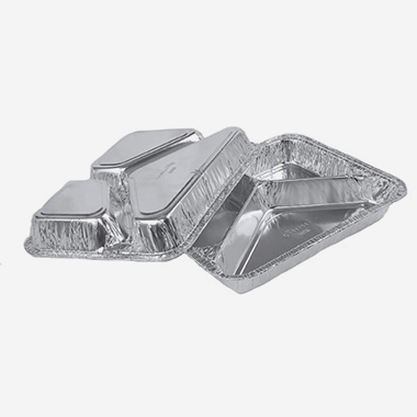 3 section foil trays