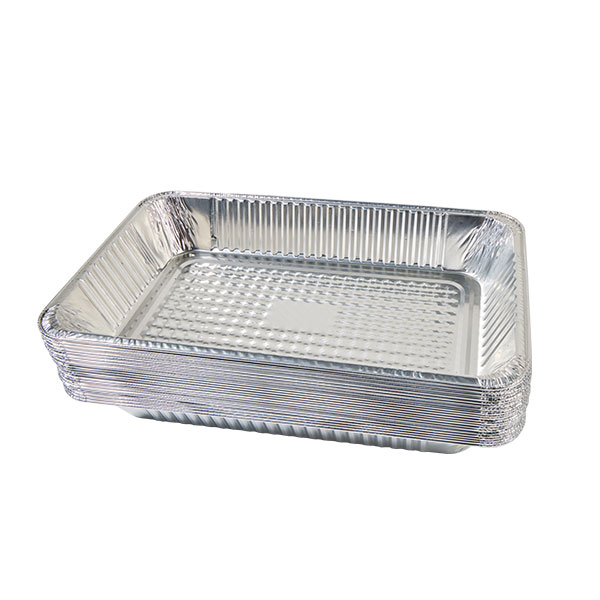 patelnie z folii aluminiowej z pokrywkami