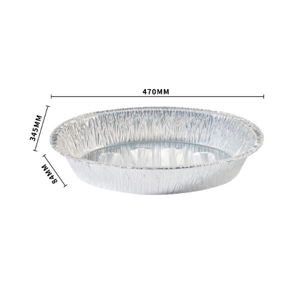 oval aluminum foil container 1